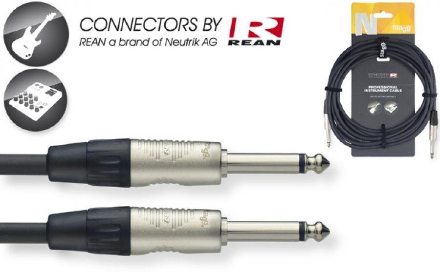 Stagg NGC Instrument Cable (10m/33ft, Neutrik/Rean) - NGC6R