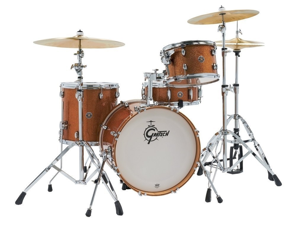 Gretsch 12”, 14”, 18” Catalina Club Shell Pack in Bronze Sparkle Finish