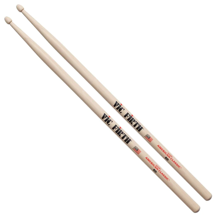 Vic Firth 8D American Classic Wood-Tipped Drum Sticks