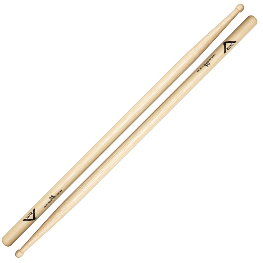 Vater VH8AW Hickory 8A Wood Tip Drum Sticks