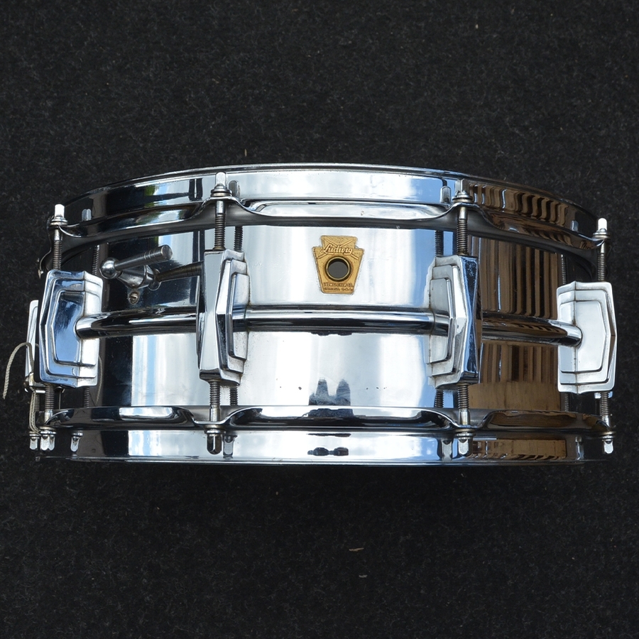Ludwig 'Pre-serial' 1960s Supraphonic 400 Snare Drum 'Crimped'  - COB hoops - Vintage