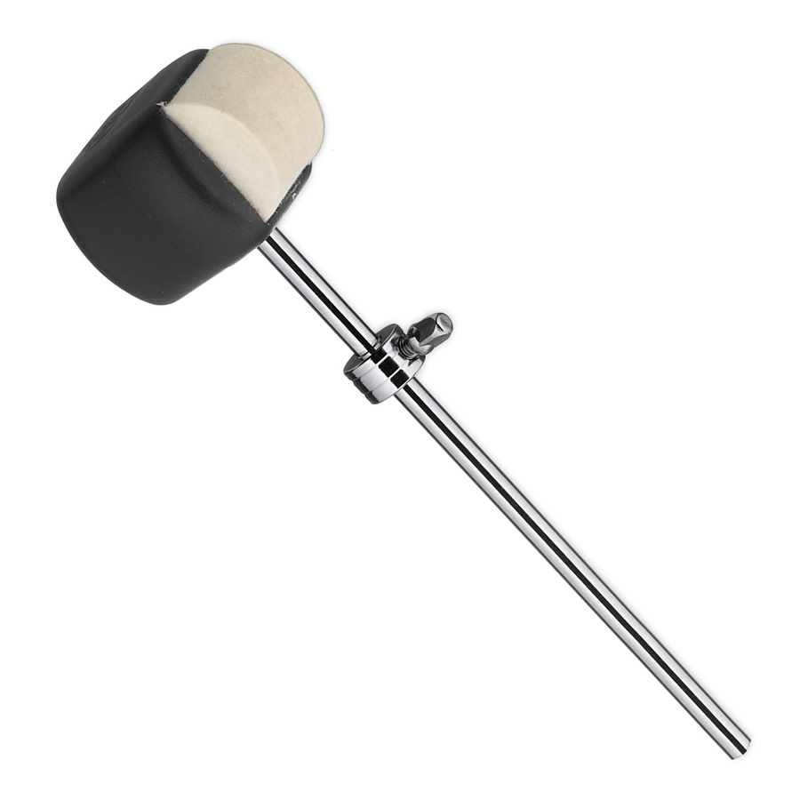 DW Two Way Bass Drum Beater - Felt/Plastic