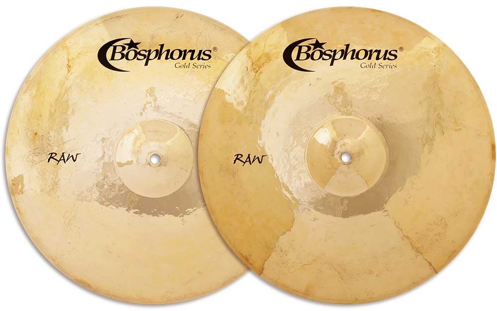 Bosphorus Gold Raw Series Hihat Cymbals Pair