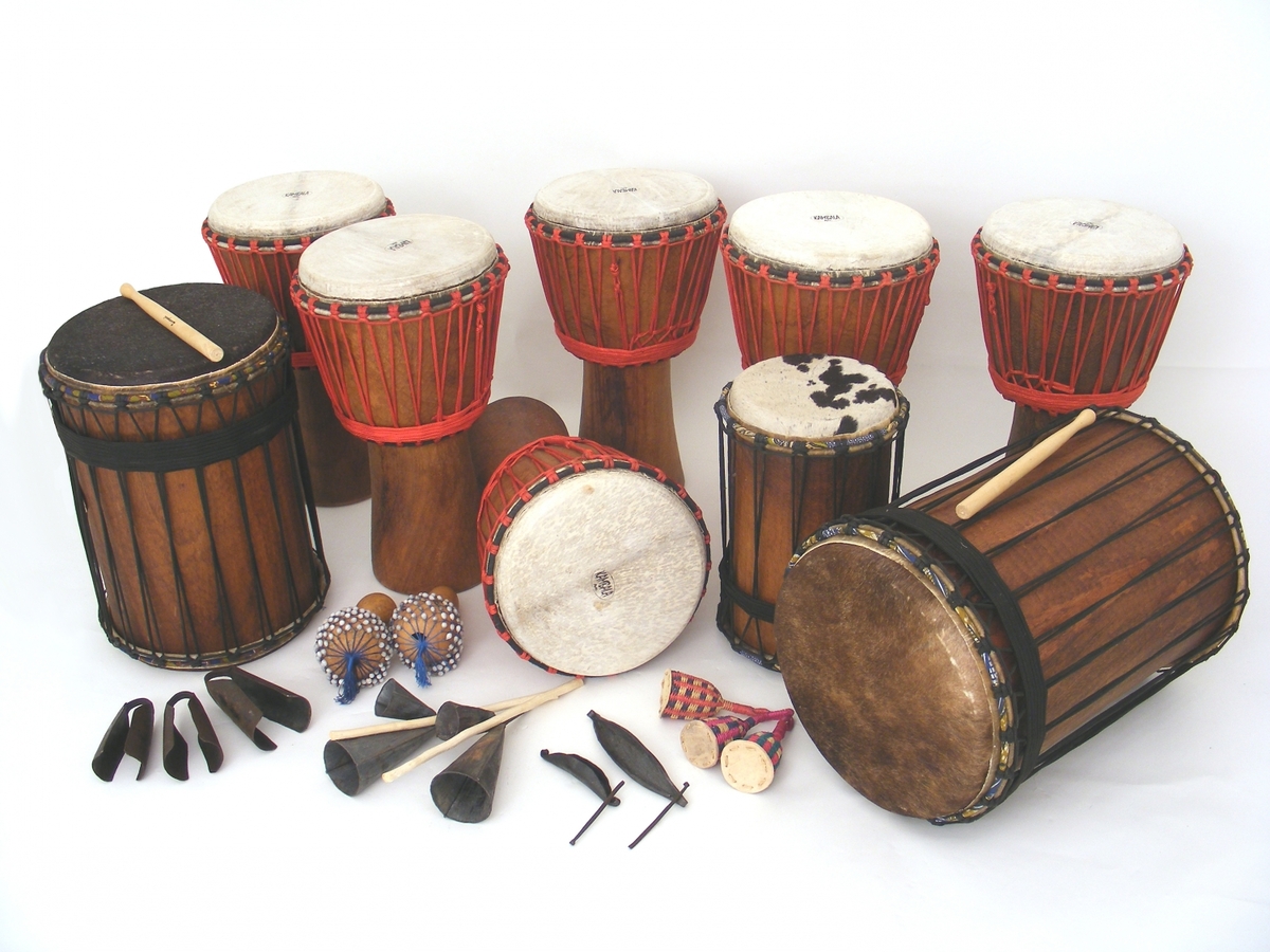 Full African Drumming Set-up - for 18 players / older kids