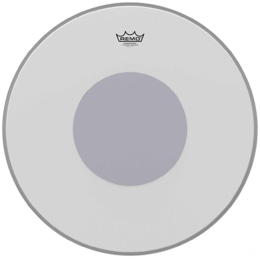 Remo Powerstroke 3 Bass Drum Head - Coated, Black Dot