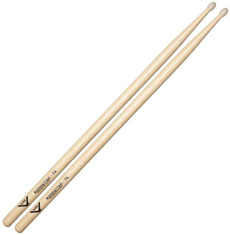 Vater VH7AN Hickory Manhattan 7A Nylon Tip Drum Sticks