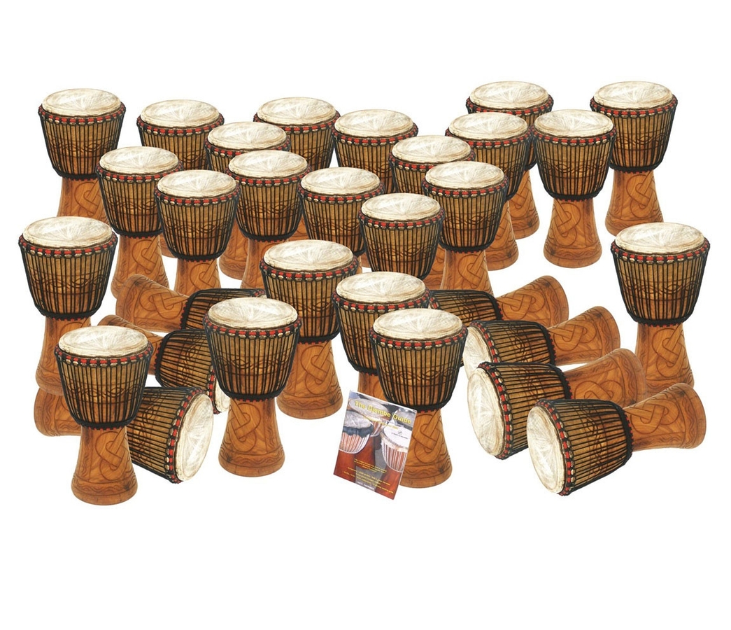 30 Player 11" Cedar wood Bucara Djembe Set (Key Stage 3)