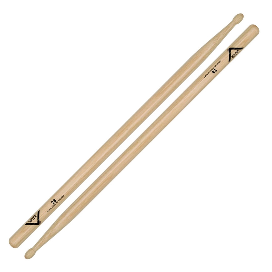 Vater Hickory VH2BW 2B Wood Tip Drum Sticks