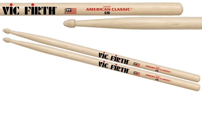 Vic Firth 5B American Classic Wood Tipped Drumsticks