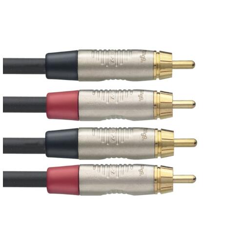 Image 2 - Stagg NGC Twin RCA to RCA Stereo Cable - 1m/3'