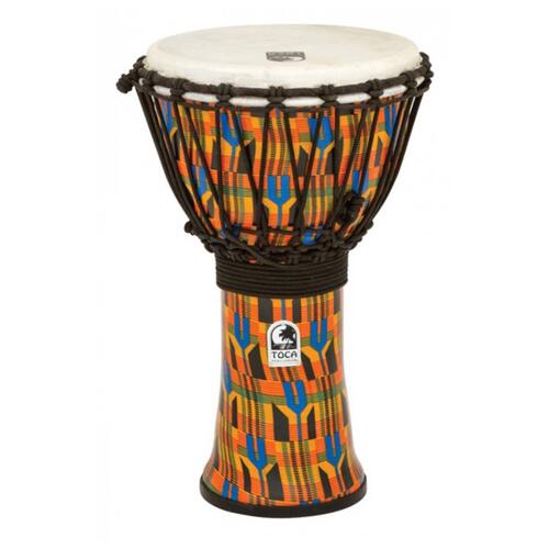 Toca Synergy Freestyle Djembe in Kente Cloth