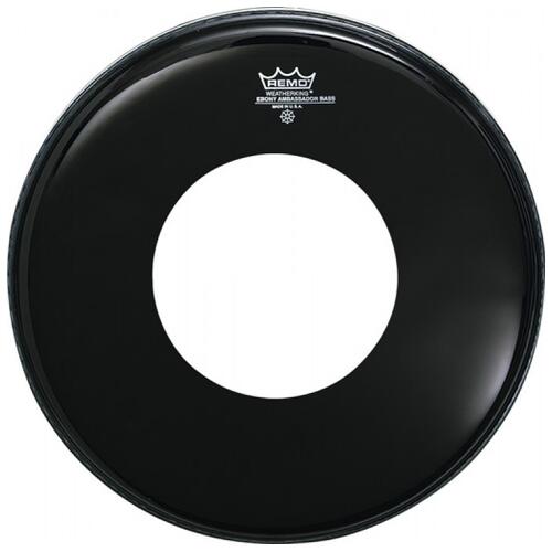 Image 2 - Remo Ebony Ambassador Bass Drum Heads