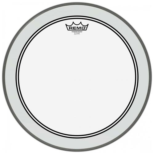 Image 3 - Remo 16" Powerstroke 3 Bass Drum Head - Clear