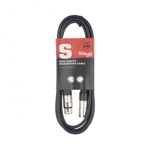 Stagg 3m XLR[m]-XLR[f] Cable