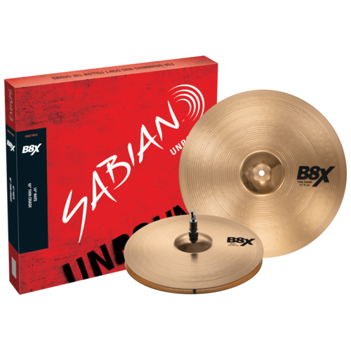 Sabian B8X First Pack, 14'' Hihats, 16'' Crash Cymbal