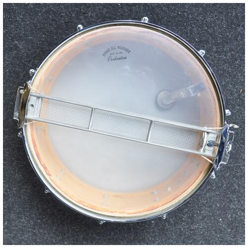 Image 4 - Rogers 14" x 5" 1960s Vintage Wood Dynasonic Custom Snare Drum in White Marine Pearl finish *2nd Hand*
