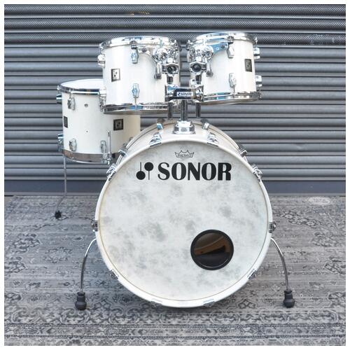 Image 2 - Sonor 10", 12", 14", 22" Force 3003 Drum Kit in White Sparkle Lacquer finish *2nd Hand*
