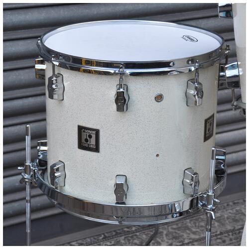 Image 8 - Sonor 10", 12", 14", 22" Force 3003 Drum Kit in White Sparkle Lacquer finish *2nd Hand*