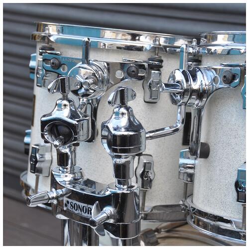 Image 5 - Sonor 10", 12", 14", 22" Force 3003 Drum Kit in White Sparkle Lacquer finish *2nd Hand*