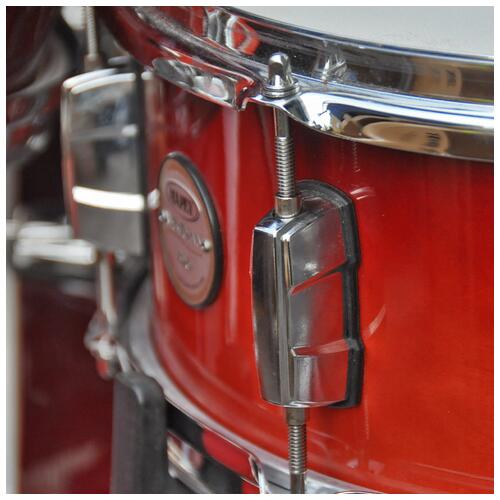 Image 10 - Mapex 10", 12", 14", 16", 22" Meridian Birch Shell Pack with 14" Snare Drum in Cherry Mist finish *2nd Hand*
