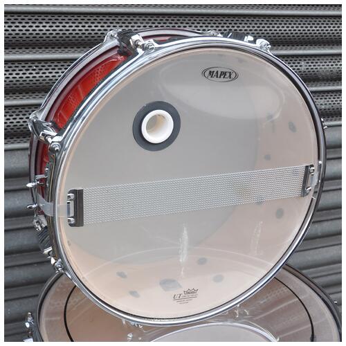 Image 15 - Mapex 10", 12", 14", 16", 22" Meridian Birch Shell Pack with 14" Snare Drum in Cherry Mist finish *2nd Hand*
