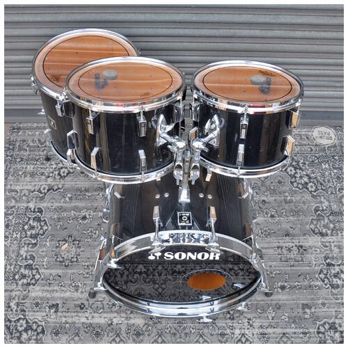 Image 14 - Sonor 12", 13", 16", 22" 1970s Beech Phonic Anniversary Drum Kit in Black finish *2nd Hand*