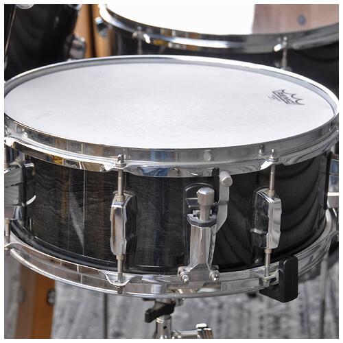 Image 3 - Mapex 12", 13", 16", 22" Meridian Birch Shell Pack with 14" Snare Drum in Trans Black finish *2nd Hand*