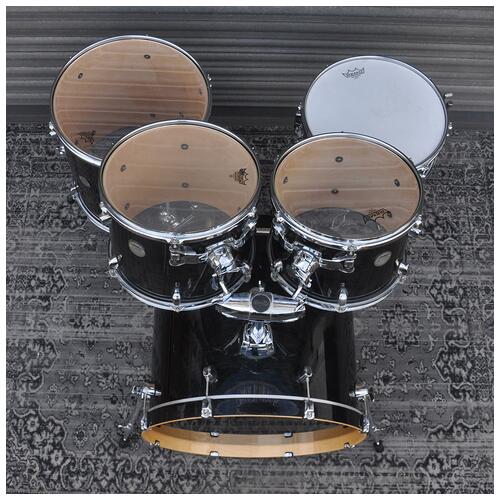 Image 14 - Mapex 12", 13", 16", 22" Meridian Birch Shell Pack with 14" Snare Drum in Trans Black finish *2nd Hand*