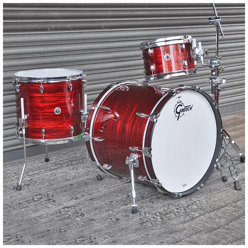 Image 1 - Gretsch 12", 16", 22" USA Brooklyn Shell Pack in Ruby Red Oyster Finish *2nd Hand*