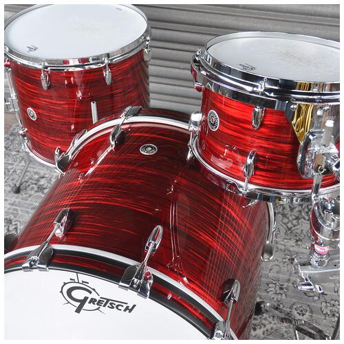 Image 10 - Gretsch 12", 16", 22" Brooklyn Shell Pack in Ruby Red Oyster Finish *2nd Hand*