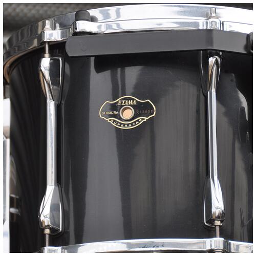Image 9 - Tama 12, 13, 16, 22" Superstar Shell Pack with 14" Snare in Black Sparkle finish *2nd Hand*