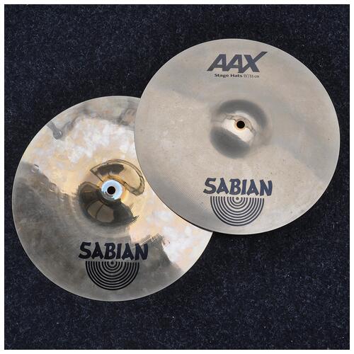 Image 1 - Sabian 13" AAX Stage Hi Hat Cymbals *2nd Hand*