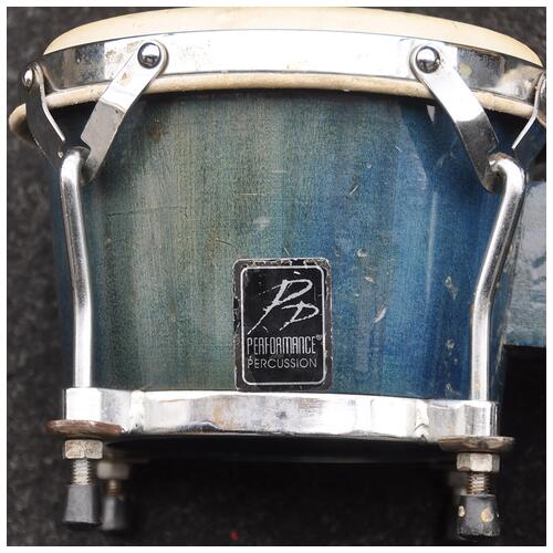 Image 3 - PP Percussion Plus Basic Bongos in Teal finish *2nd Hand*