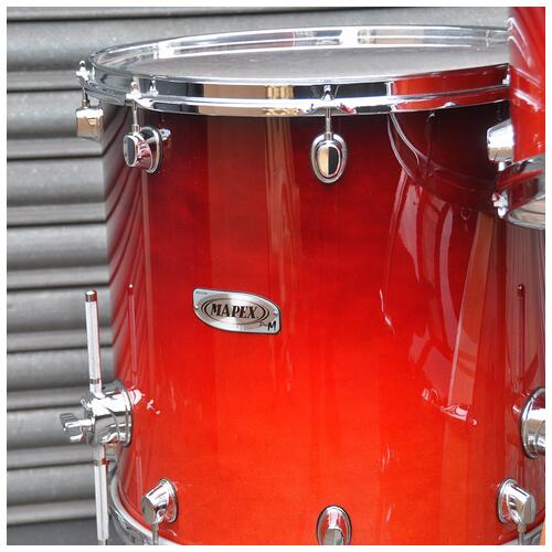 Image 5 - Mapex 10", 12", 13", 16", 22" Pro M Maple Drum Kit in Cherry Fade finish *2nd Hand*