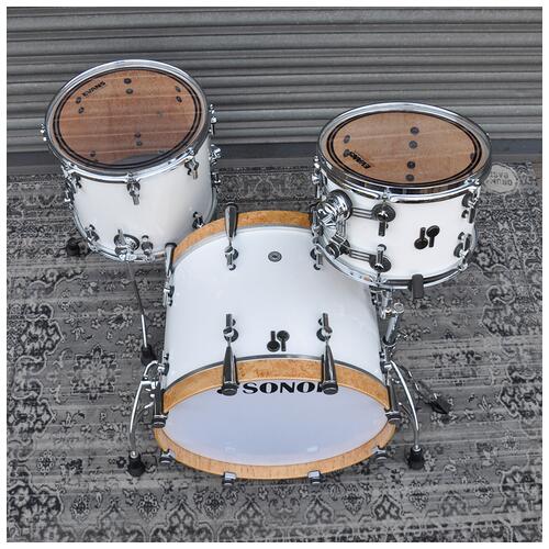 Image 11 - Sonor 12", 14", 20" SQ2 Thin Birch Shell Pack In Solid White finish *2nd Hand*