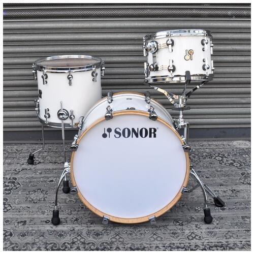 Image 2 - Sonor 12", 14", 20" SQ2 Thin Birch Shell Pack In Solid White finish *2nd Hand*