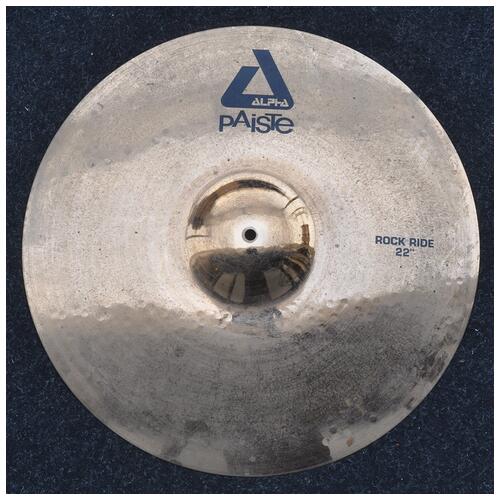 Image 1 - Paiste 22" Alpha Rock Ride Cymbal *2nd Hand*