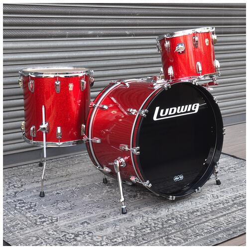 Ludwig 13", 16", 24" USA Classic Maple in Red Sparkle finish *2nd Hand*