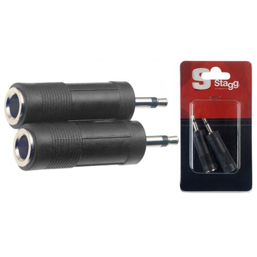 Stagg 1/4" Jack [f] - Mini Jack Mono (2 pc)