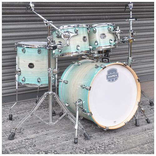 Mapex 10", 12", 14", 20" Armory Fusion 5 Piece Shell Pack with Tomahawk Snare Drum in Ultra Marine finish