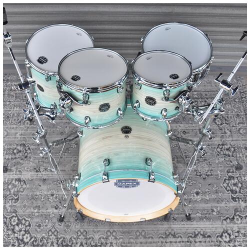 Image 10 - Mapex 10", 12", 14", 20" Armory Fusion 5 Piece Shell Pack with Tomahawk Snare Drum in Ultra Marine finish