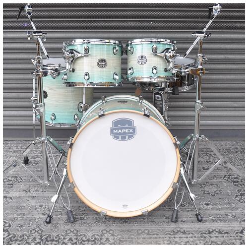 Image 2 - Mapex 10", 12", 14", 20" Armory Fusion 5 Piece Shell Pack with Tomahawk Snare Drum in Ultra Marine finish