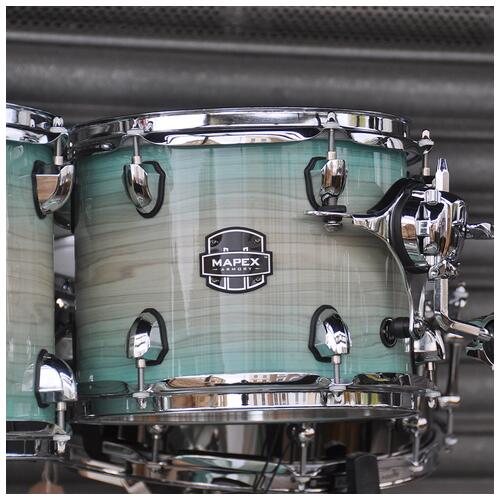 Image 3 - Mapex 10", 12", 14", 20" Armory Fusion 5 Piece Shell Pack with Tomahawk Snare Drum in Ultra Marine finish