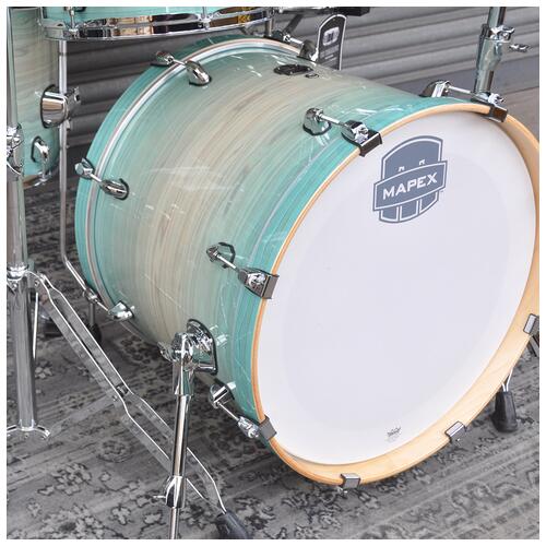Image 8 - Mapex 10", 12", 14", 20" Armory Fusion 5 Piece Shell Pack with Tomahawk Snare Drum in Ultra Marine finish