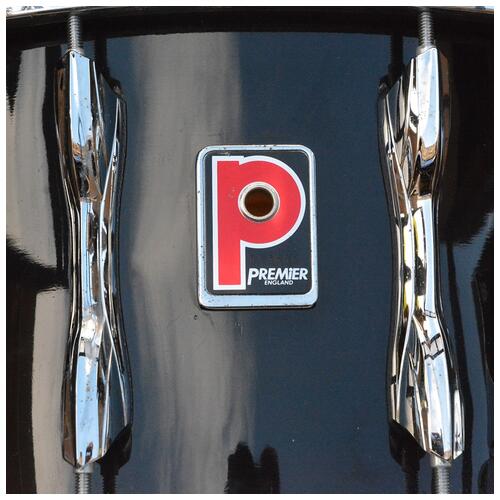 Image 2 - Premier 14x8" Black Shadow Snare Drum Parallel Action Die Cast Hoops - 2nd Hand