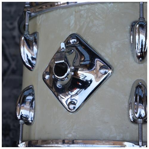 Image 9 - Slingerland Tom 12X9" White Pearl - 1960s Niles Badge - with case - 2nd Hand