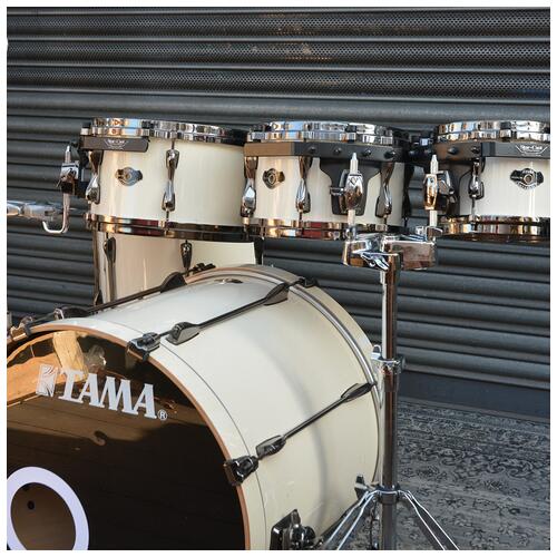 Image 3 - Tama Superstar Hyper Drive - 8" 10" 12" 14" 16" 22" In Sugar White Shell Pack - 2nd Hand