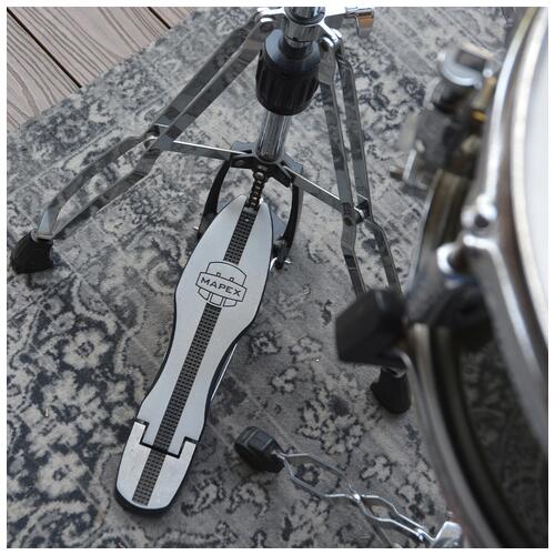 Image 8 - Pearl Export 10" 12" 14" 22" + 14" Snare in pewter with Hardware & Planet Z Cymbals - 2nd Hand