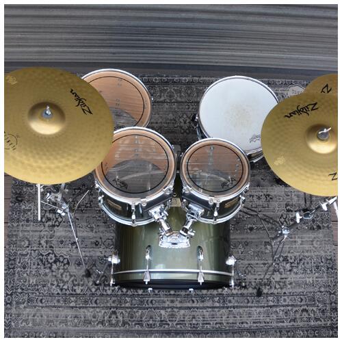 Image 14 - Pearl Export 10" 12" 14" 22" + 14" Snare in pewter with Hardware & Planet Z Cymbals - 2nd Hand