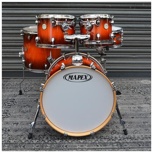 Image 2 - Mapex Meridian Maple Shell Park 10" 12" 14" 20" + 14" Snare Holders in Volcanic Burst - 2nd Hand